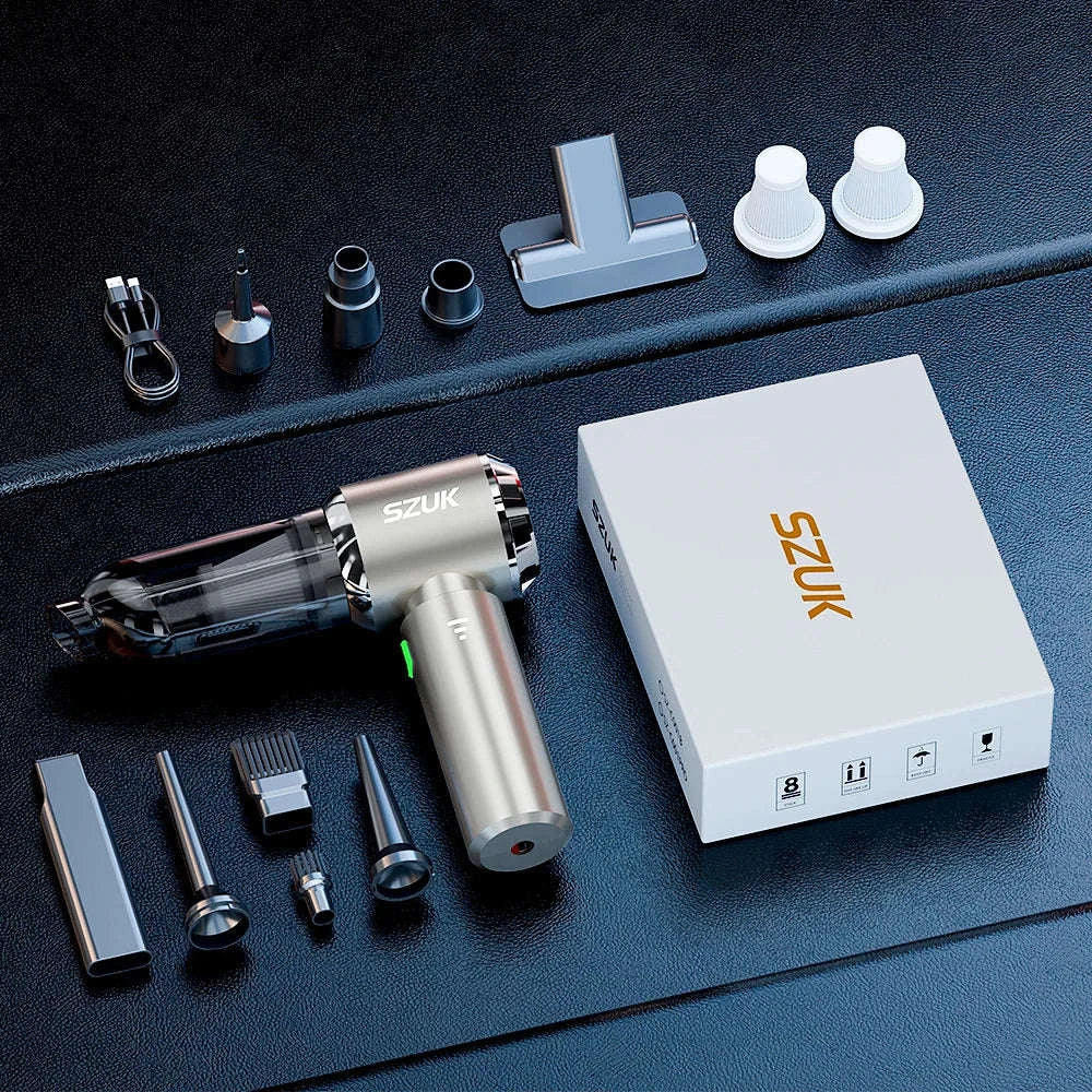 Portable Car Vacuum Cleaner with Strong Suction and Cordless Use - Image 46
