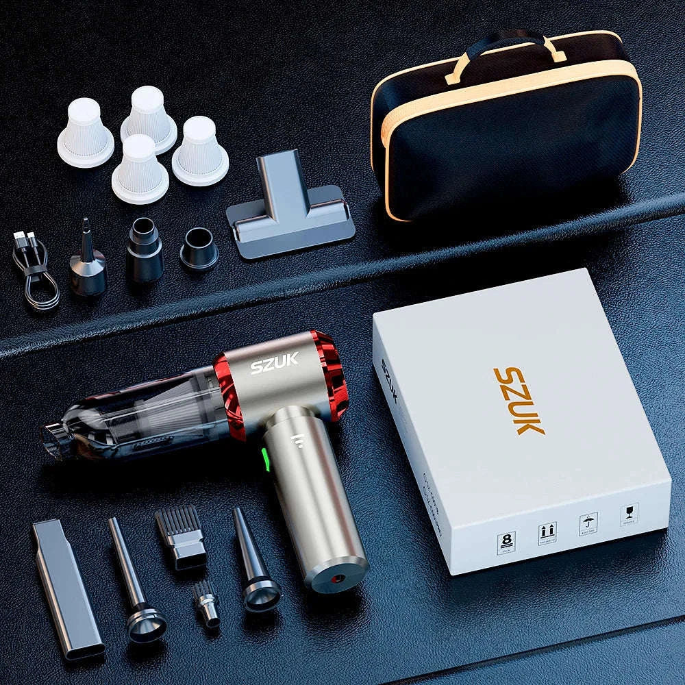 Portable Car Vacuum Cleaner with Strong Suction and Cordless Use - Image 48