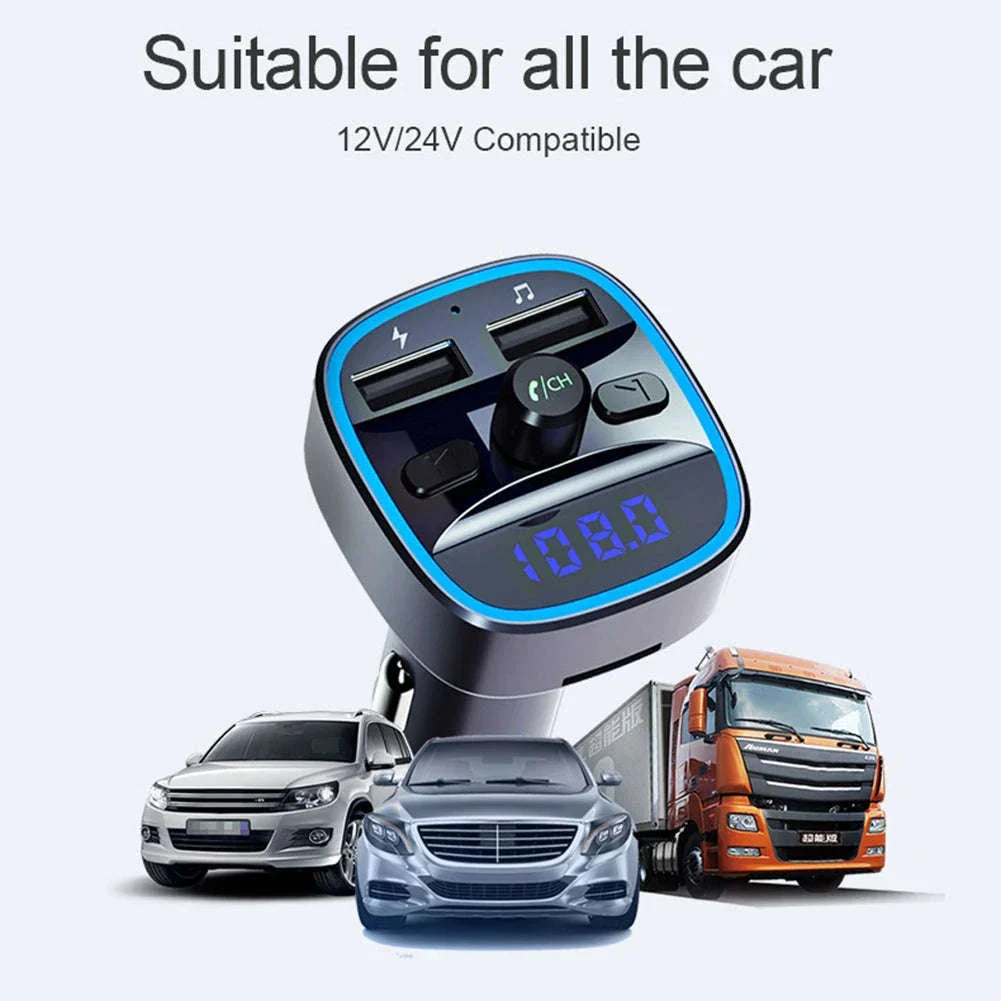 Car Bluetooth 5.0 FM Transmitter with Dual USB Charging - Image 11