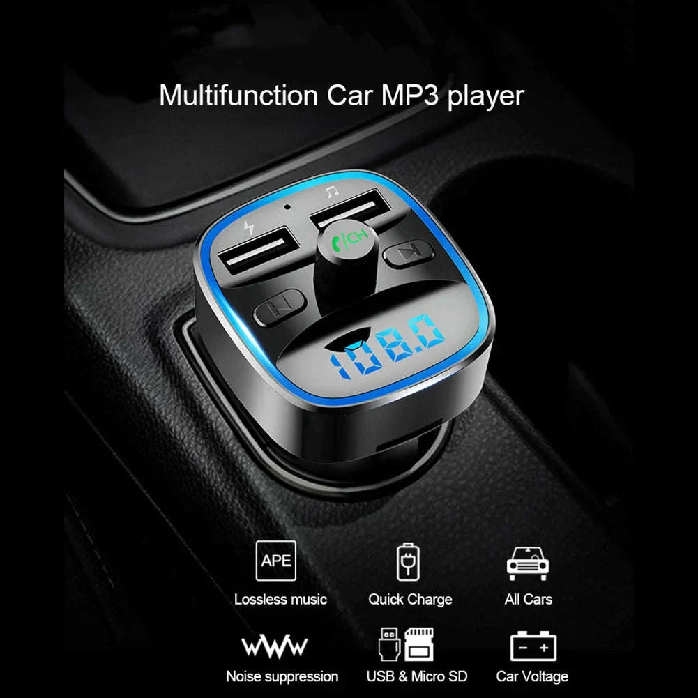 Car Bluetooth 5.0 FM Transmitter with Dual USB Charging - Image 4