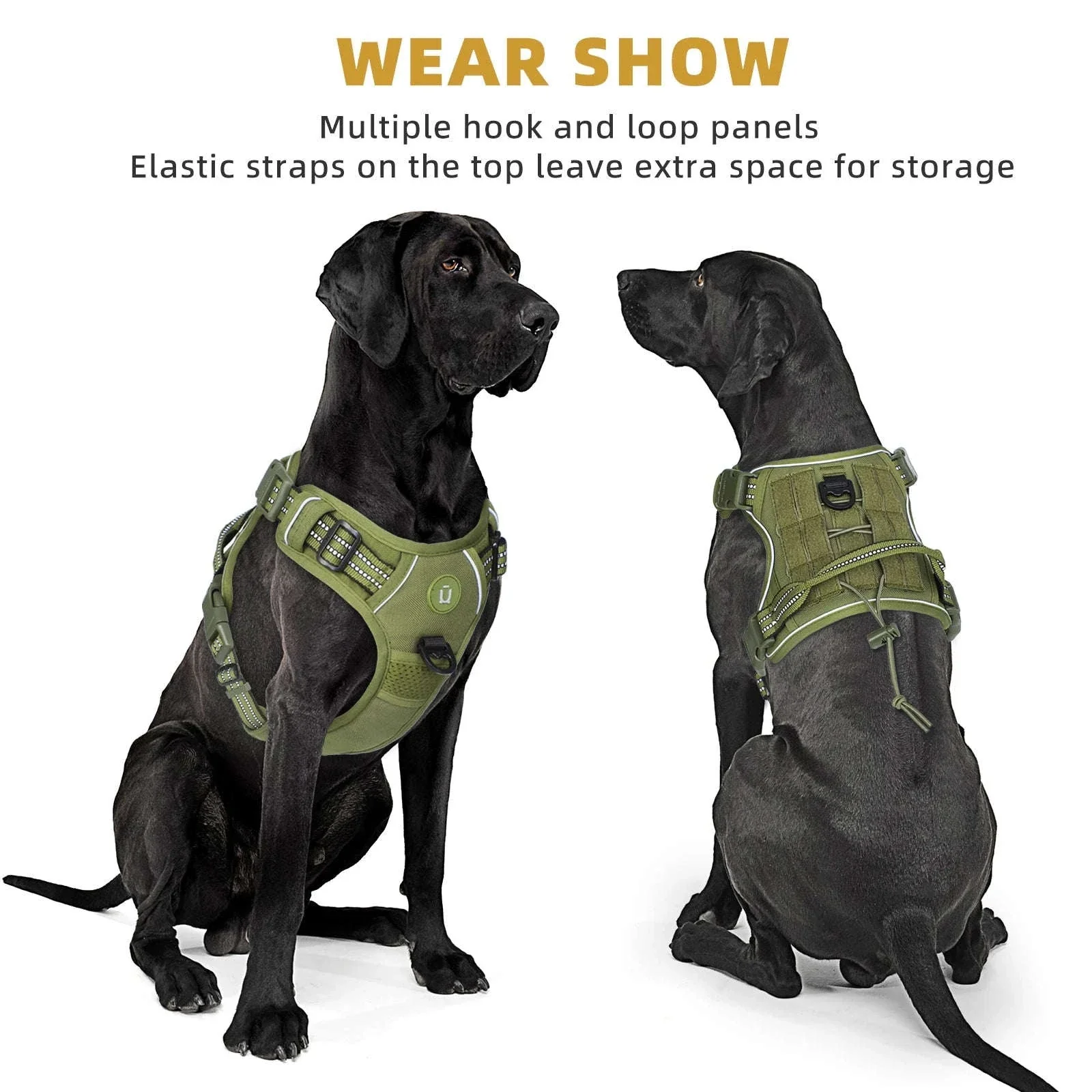 Tactical Dog Harness – No-Pull MOLLE Vest for Active Dogs - Image 8