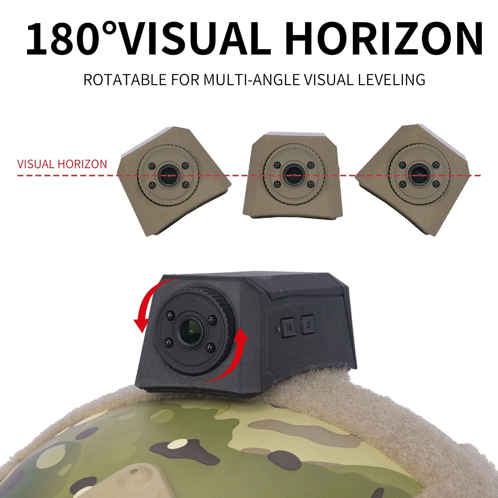 Tactical Helmet Camera with 720P HD Video Recording - Image 2