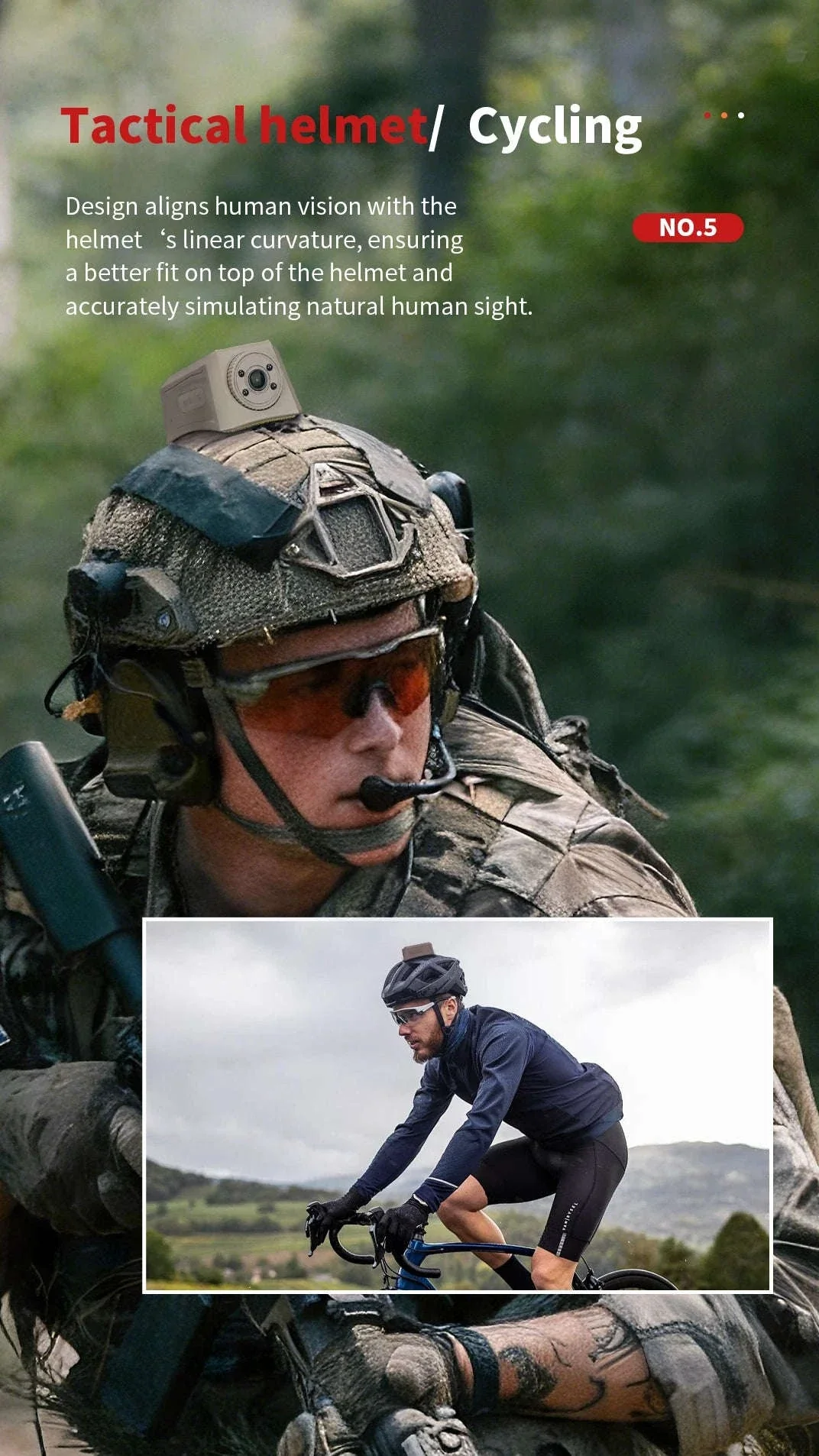 Tactical Helmet Camera with 720P HD Video Recording - Image 9