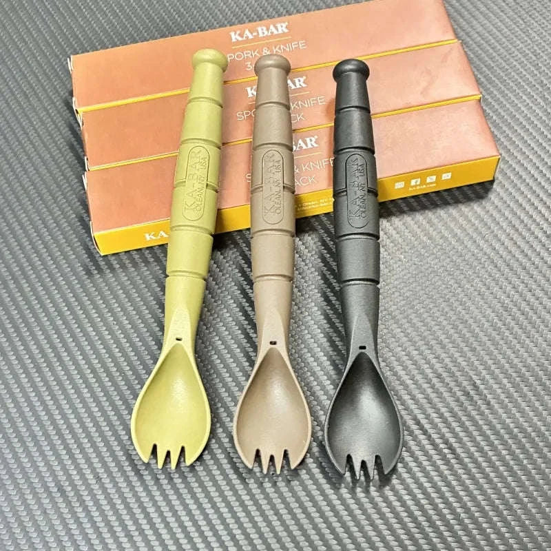Mini Cutlery Set Foldable Fork Spoon Knife Combo - Image 3