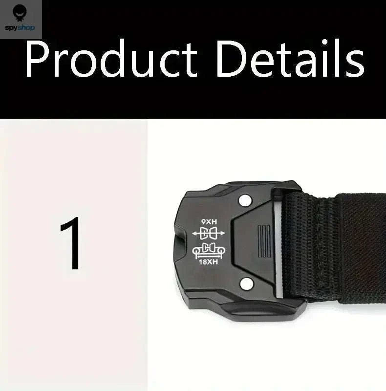 Tactical Waist Belt with Automatic Buckle for Outdoor Support - Image 13