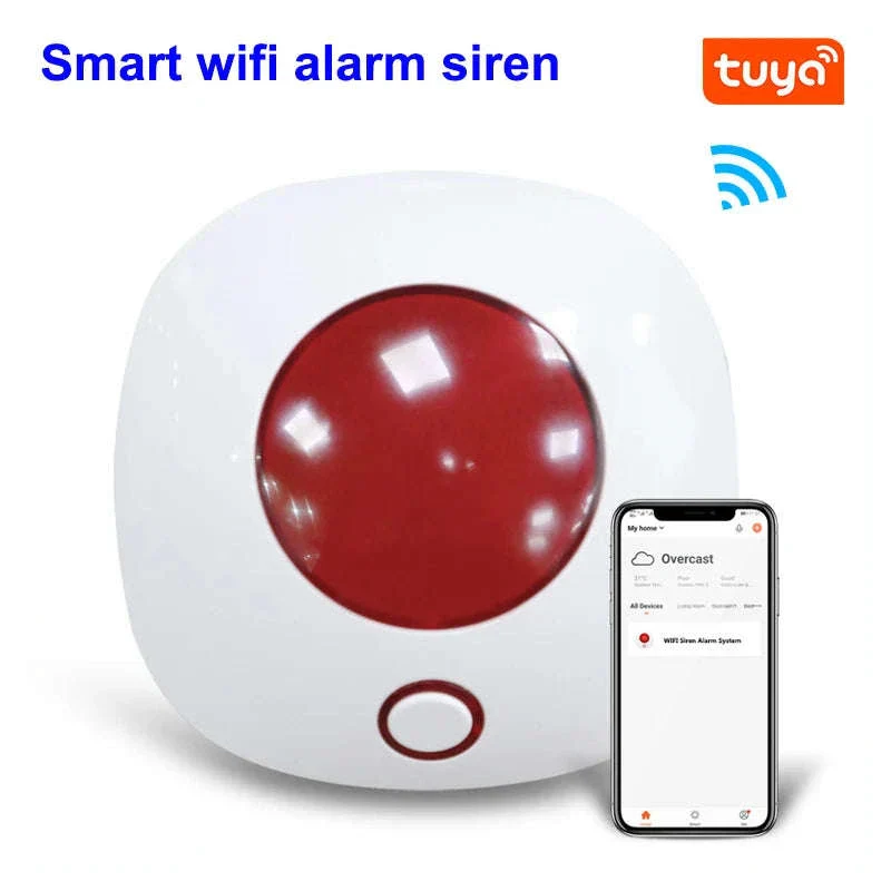 Tuya Smart WiFi 110dB Alarm Siren with Strobe Light - Image 7