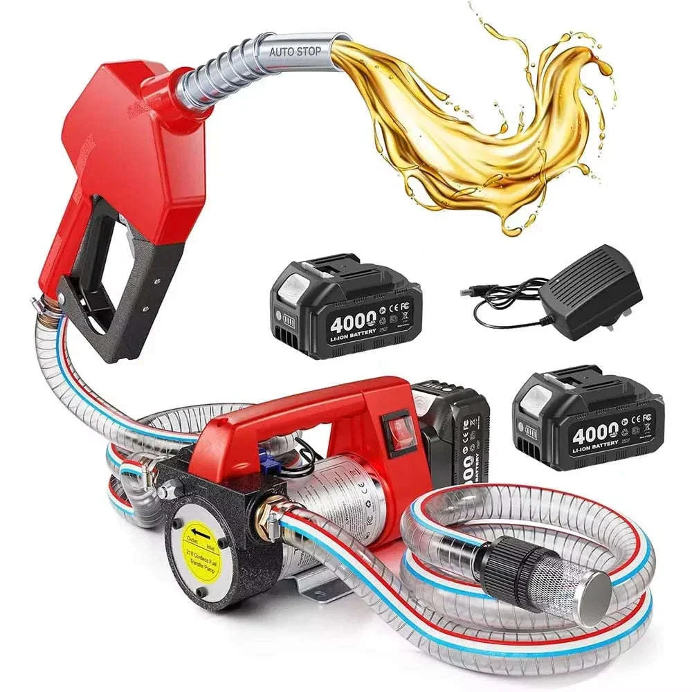 Cordless Diesel Kerosene Transfer Pump Kit, 12GPM for 18V Makita Batteries - Image 19