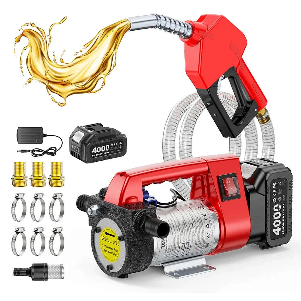 Cordless Diesel Kerosene Transfer Pump Kit, 12GPM for 18V Makita Batteries - Image 20