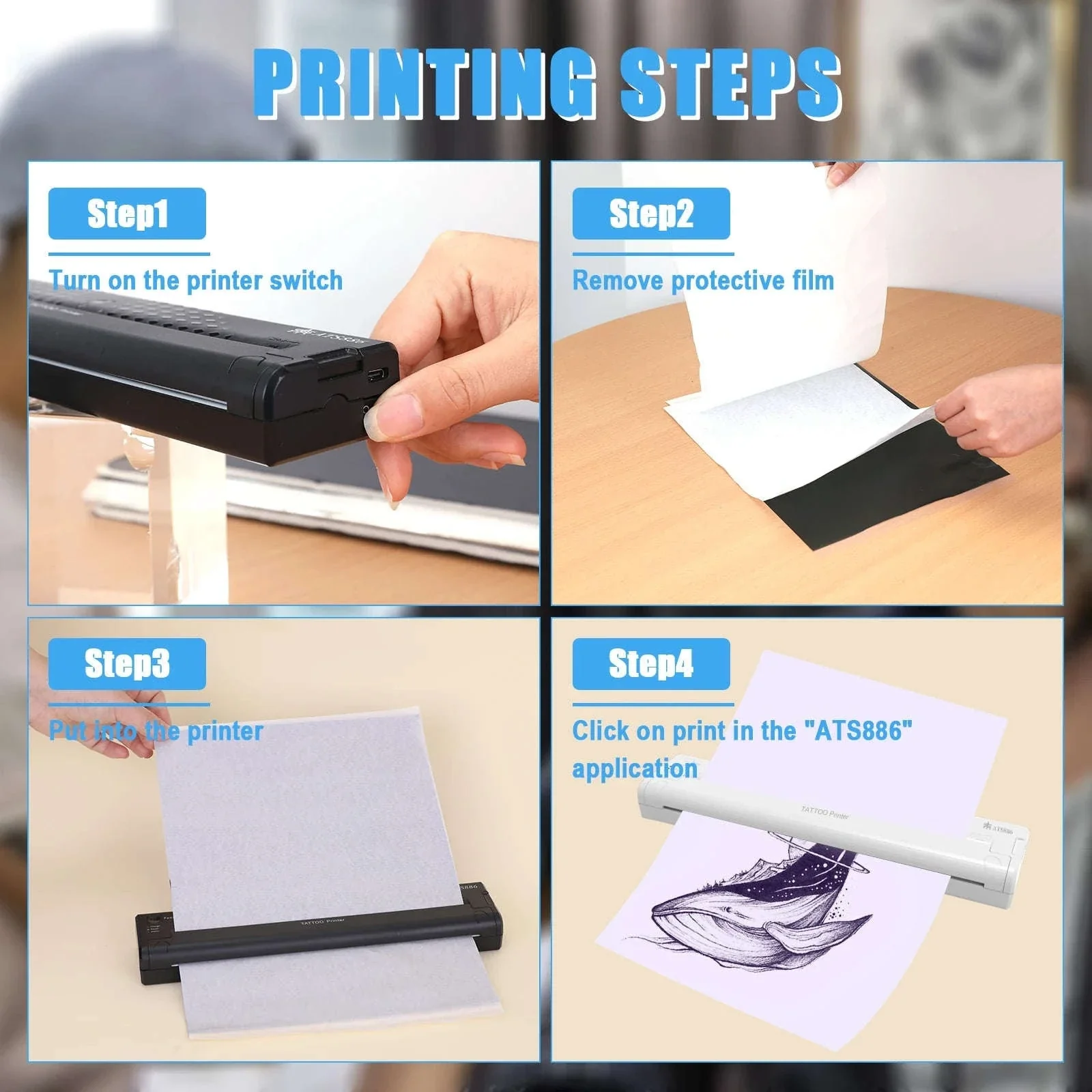 Peripage A40 Mini Portable Thermal Printer for Everyday Printing - Image 6