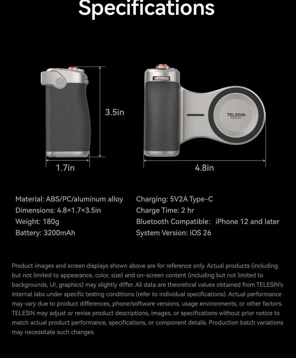 Magnetic Camera Grip with Bluetooth Shutter & Zoom Dial for iPhone - Image 28