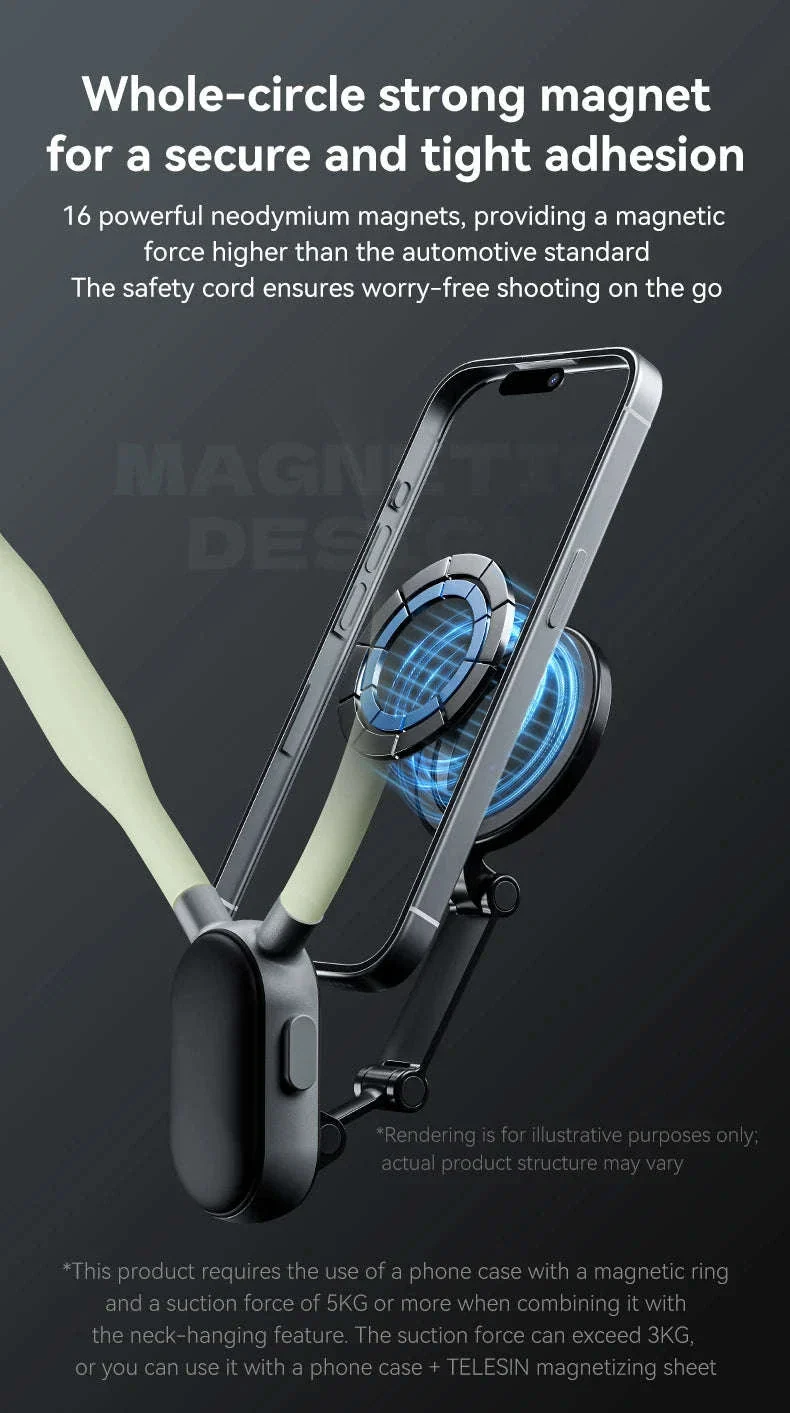 Silicone Magnetic Neck Mount for Hands-Free Smartphone Filming - Image 10