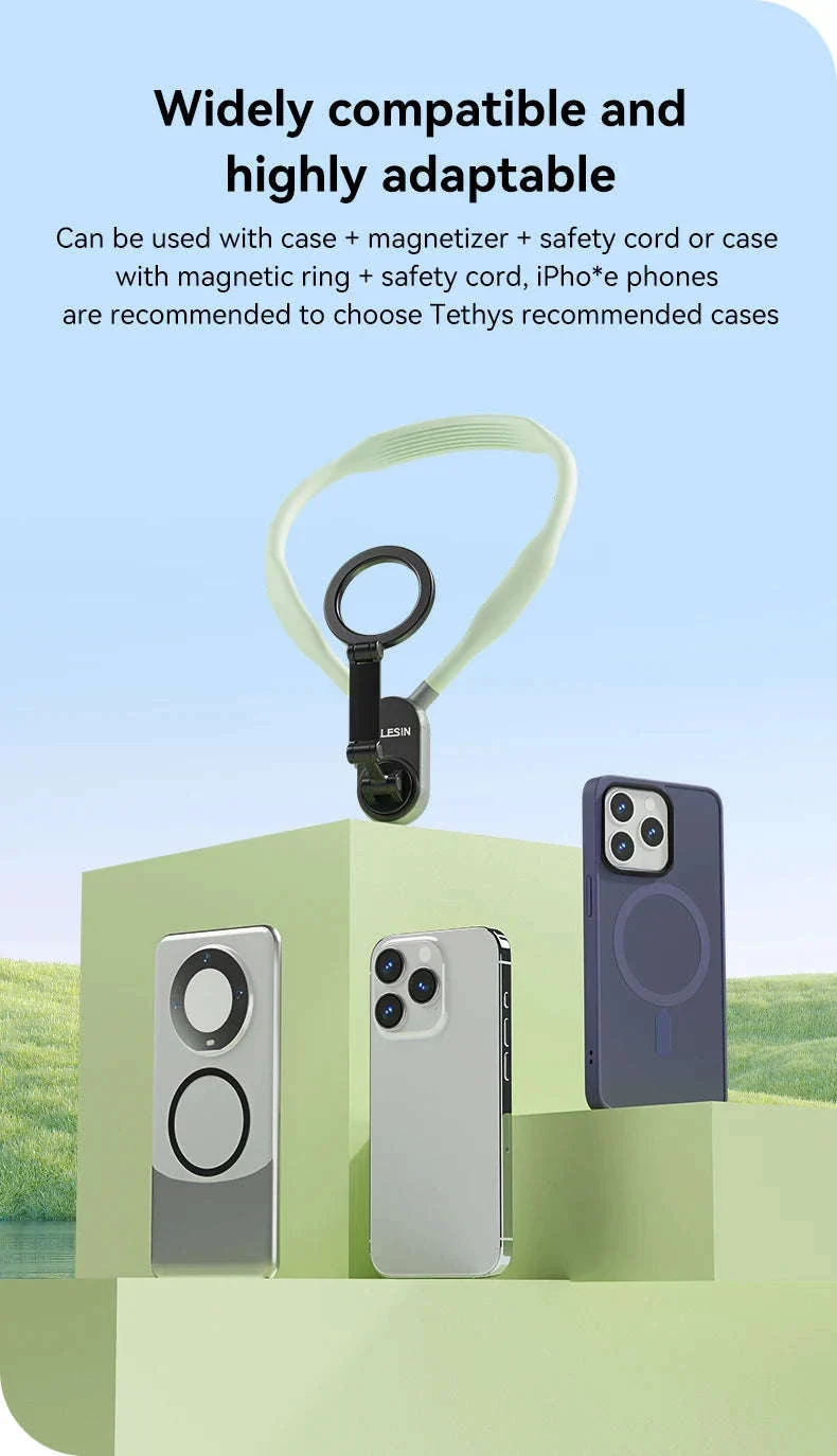 Silicone Magnetic Neck Mount for Hands-Free Smartphone Filming - Image 17