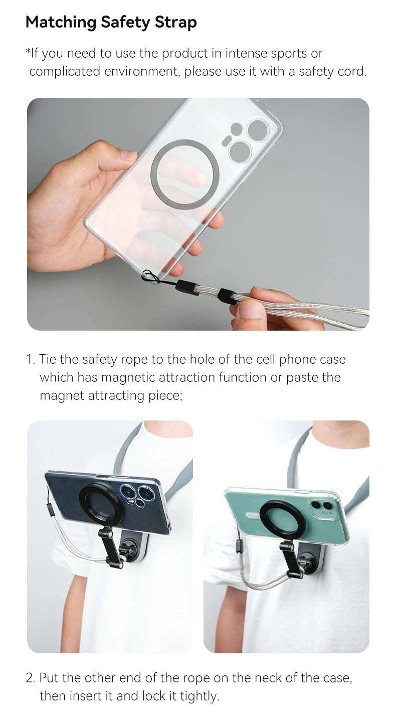 Silicone Magnetic Neck Mount for Hands-Free Smartphone Filming - Image 20