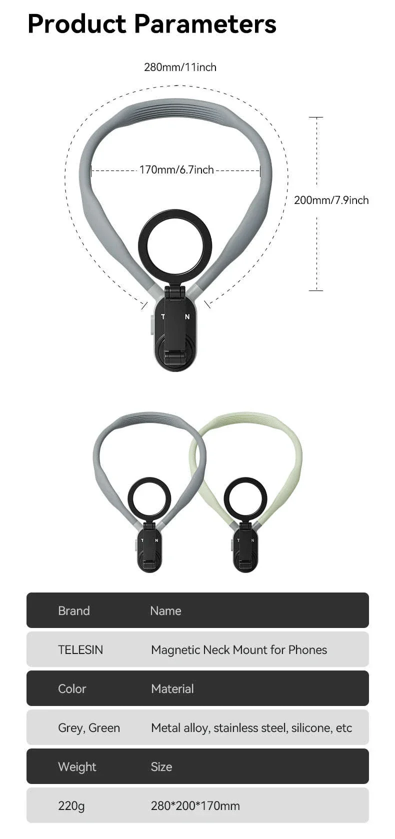 Silicone Magnetic Neck Mount for Hands-Free Smartphone Filming - Image 23