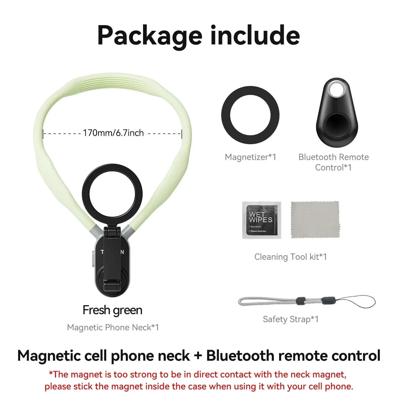 Silicone Magnetic Neck Mount for Hands-Free Smartphone Filming - Image 25