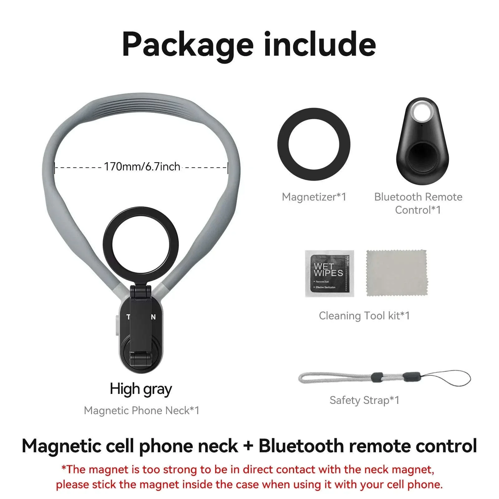 Silicone Magnetic Neck Mount for Hands-Free Smartphone Filming - Image 28