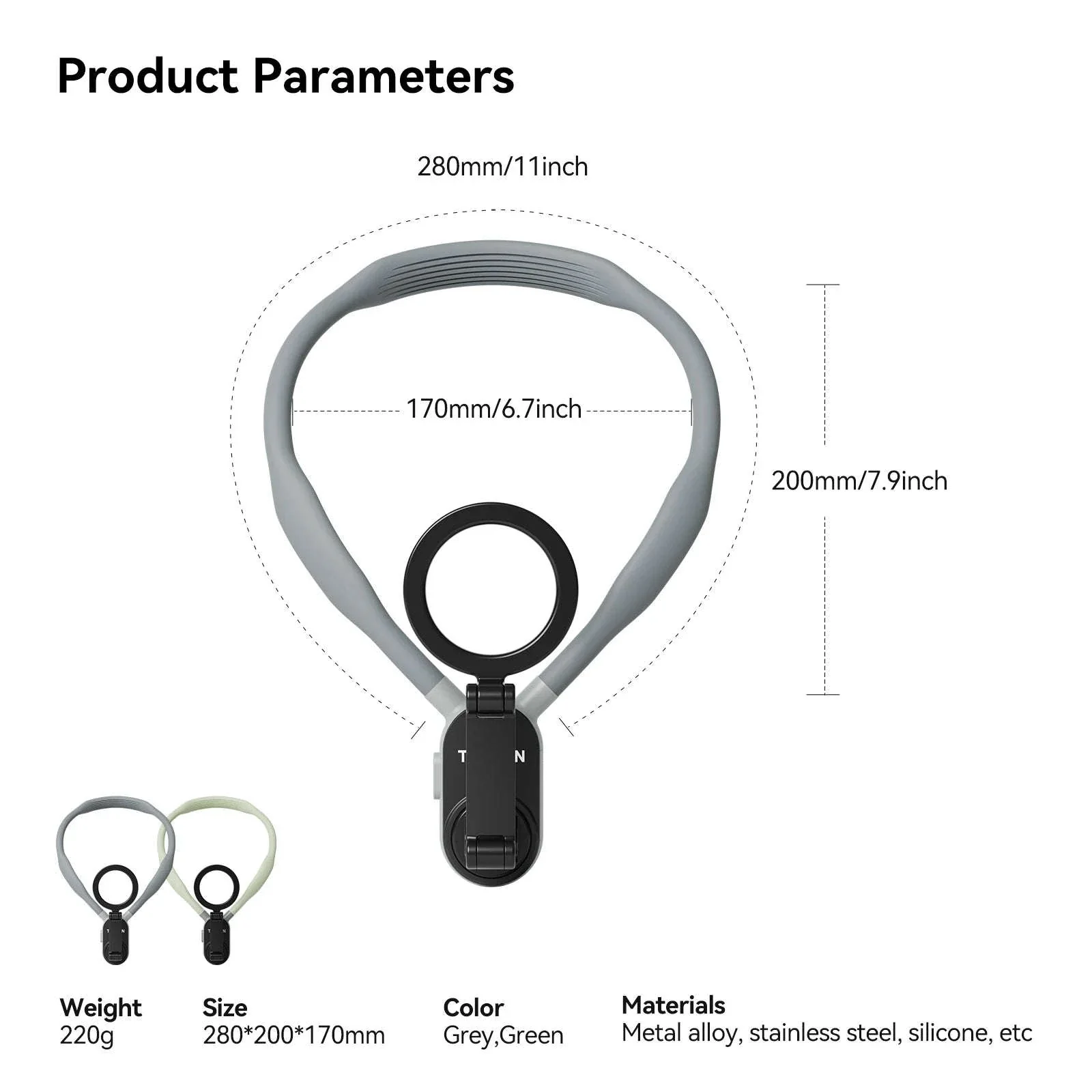 Silicone Magnetic Neck Mount for Hands-Free Smartphone Filming - Image 6