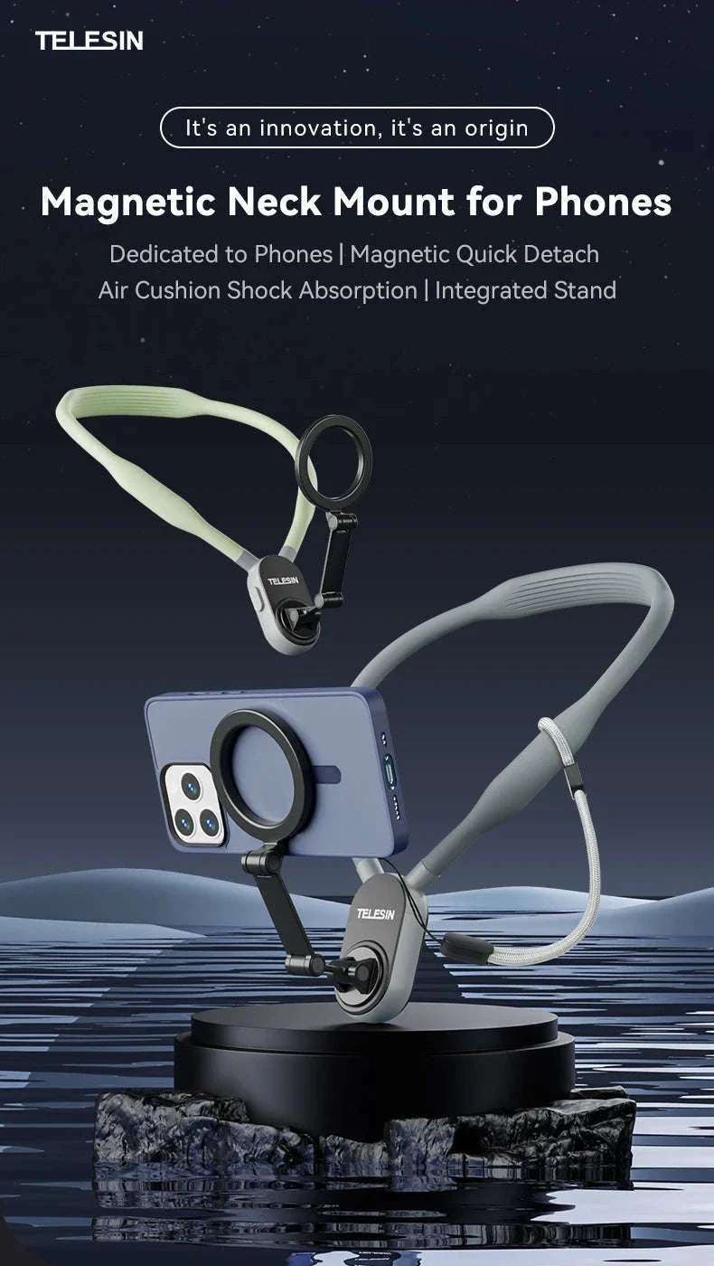 Silicone Magnetic Neck Mount for Hands-Free Smartphone Filming - Image 7