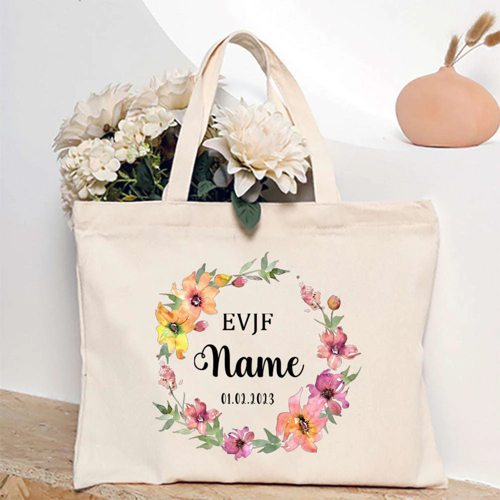 French Print Canvas Teacher Tote Bag for Everyday Carry - Image 24