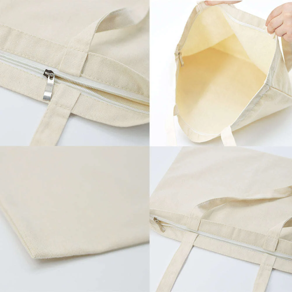 French Print Canvas Teacher Tote Bag for Everyday Carry - Image 5