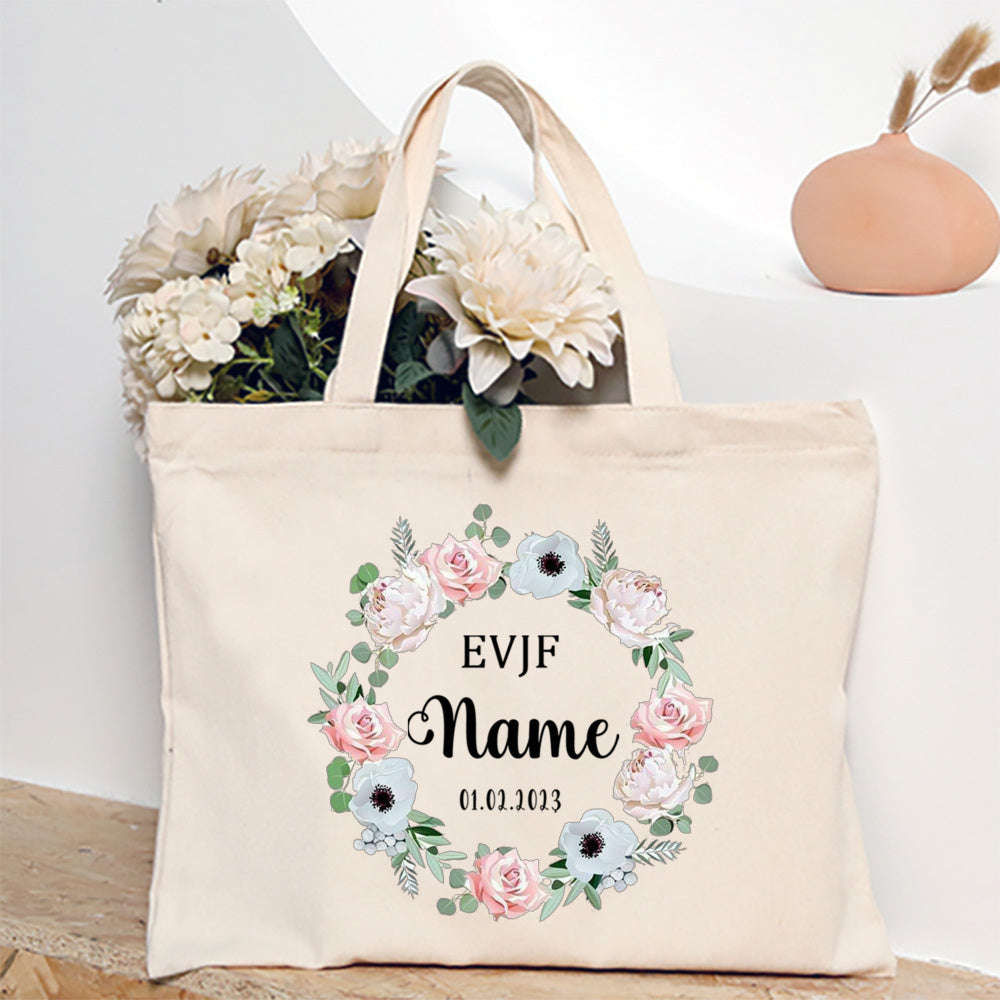 French Print Canvas Teacher Tote Bag for Everyday Carry - Image 6
