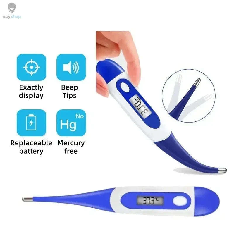 Digital Oral Thermometer with Fast Readings and Flexible Tip - Image 15