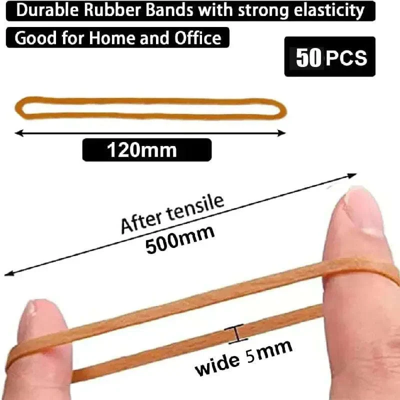 Heavy Duty Rubber Bands for Office, School, and Storage - Image 3