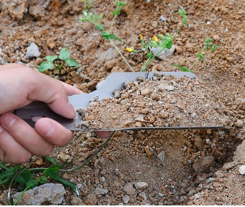 Titanium Hand Shovel Mini Ultralight Portable Trowel - Image 14