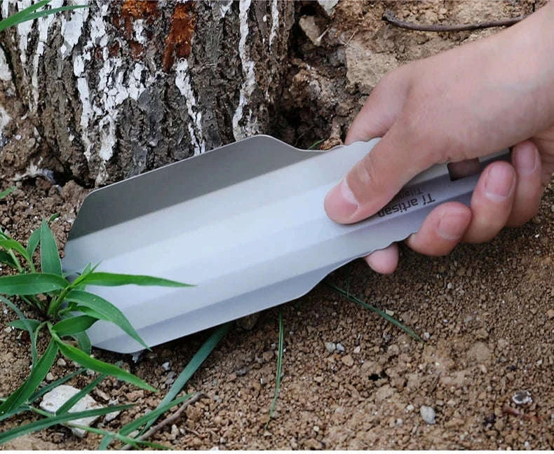 Titanium Hand Shovel Mini Ultralight Portable Trowel - Image 15