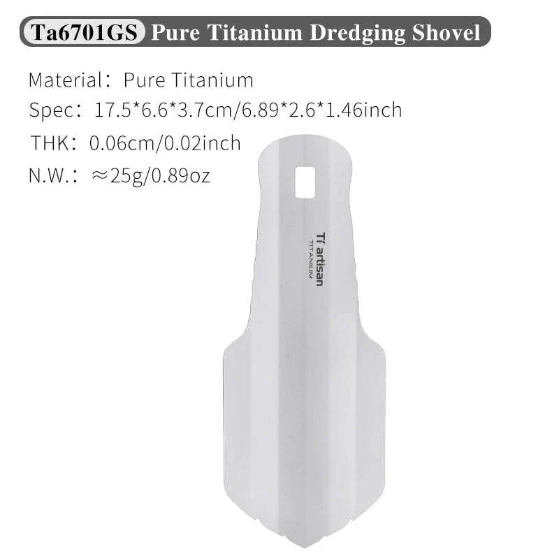 Titanium Hand Shovel Mini Ultralight Portable Trowel - Image 18