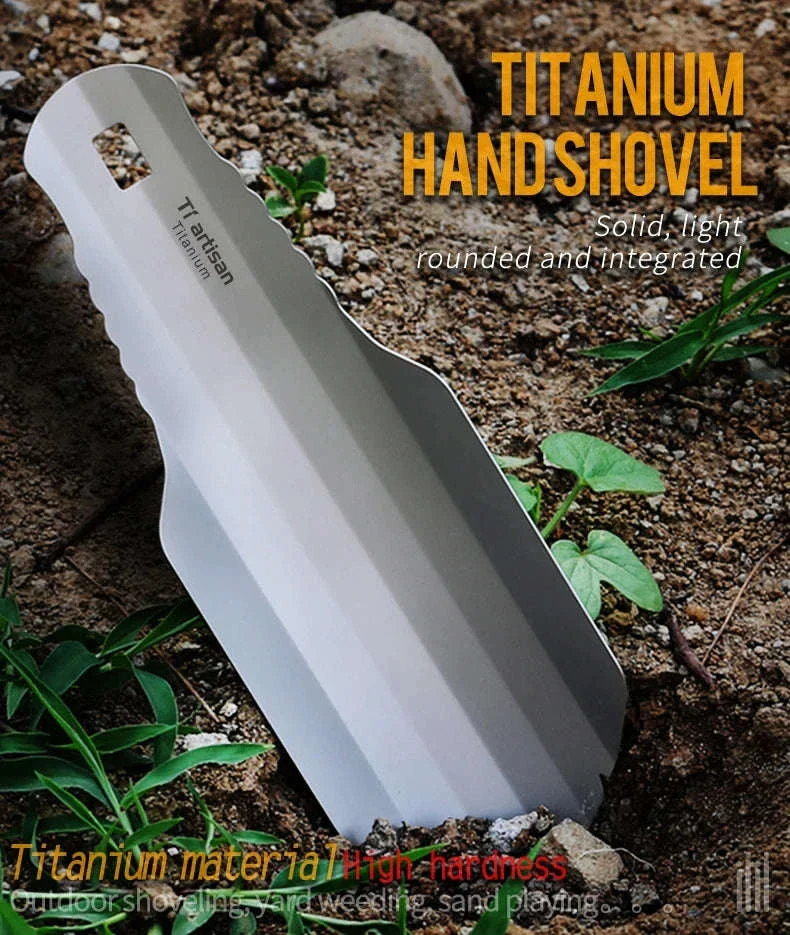 Titanium Hand Shovel Mini Ultralight Portable Trowel - Image 7