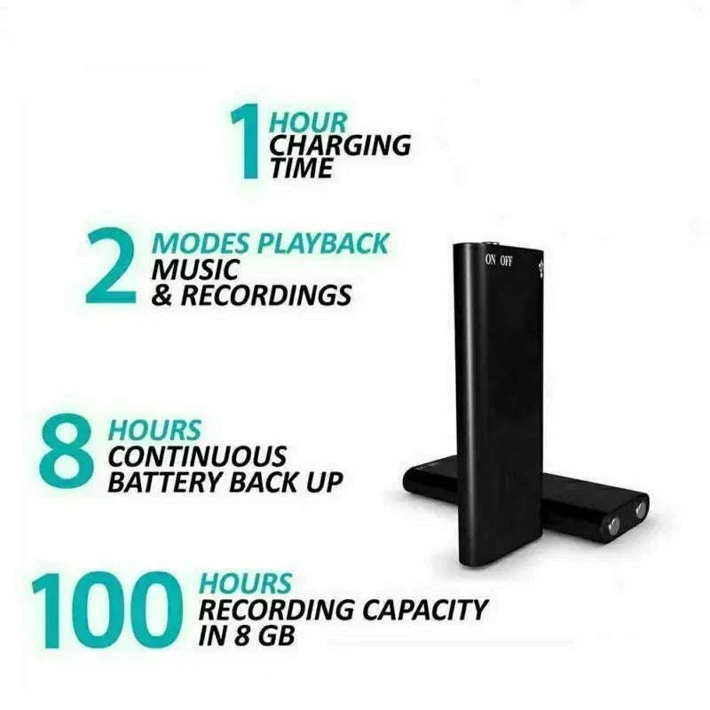 Tiny Mini Voice Recorder with Magnetic USB Charging - Image 28