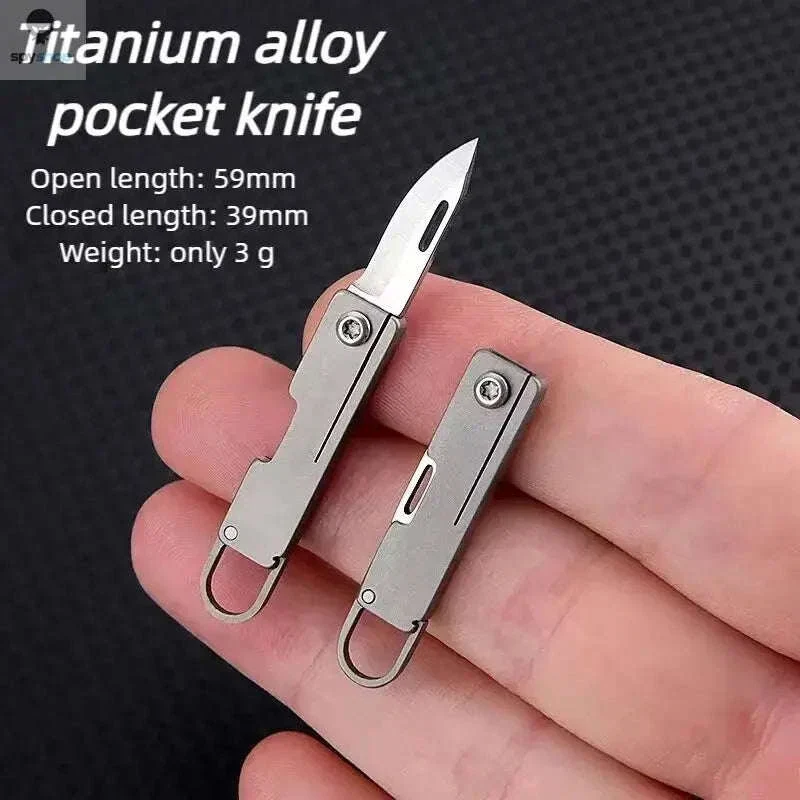 Mini Titanium Folding Knife for Everyday Carry and Quick Cuts