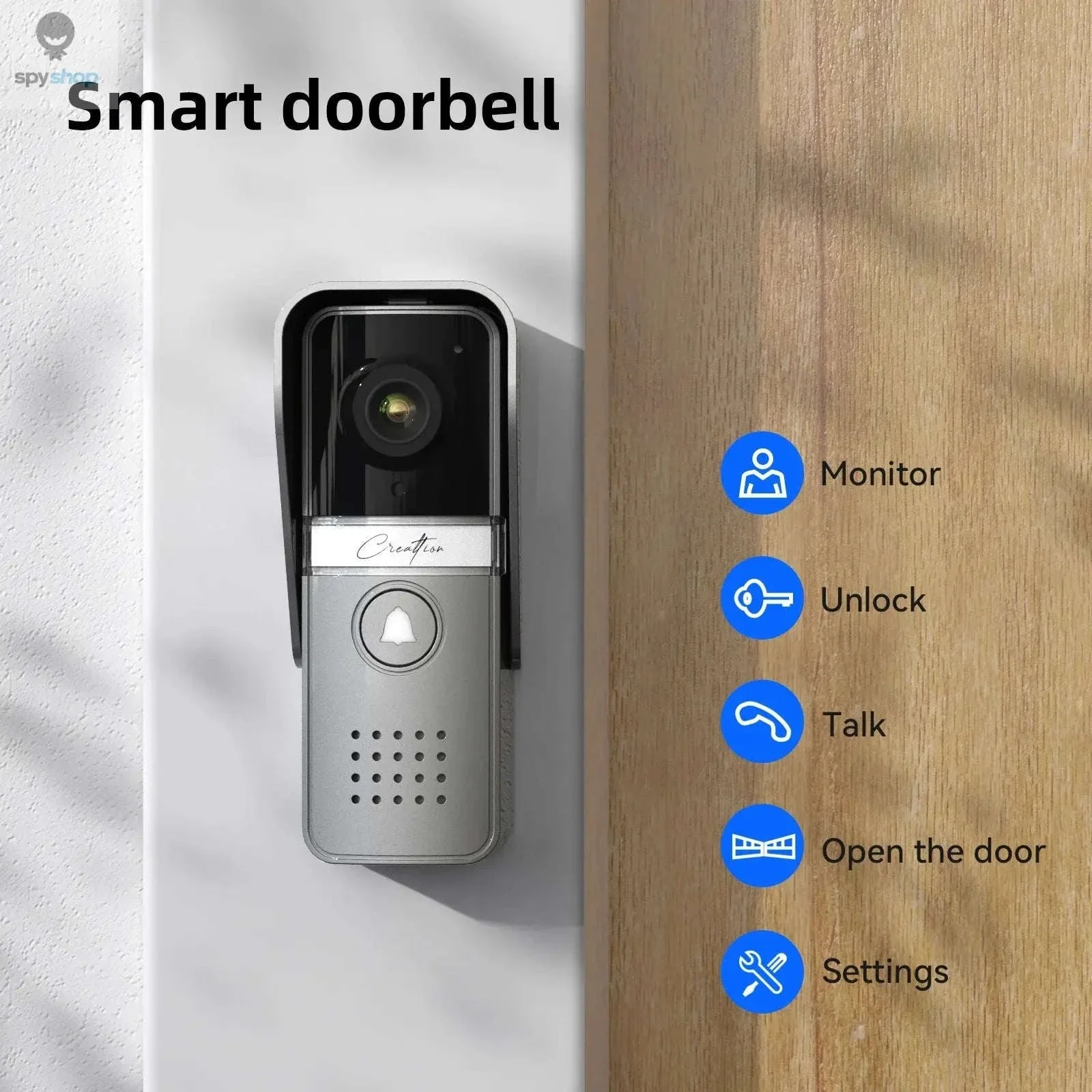 7" Color Video Doorphone with 4-Wire Intercom Control - Image 3
