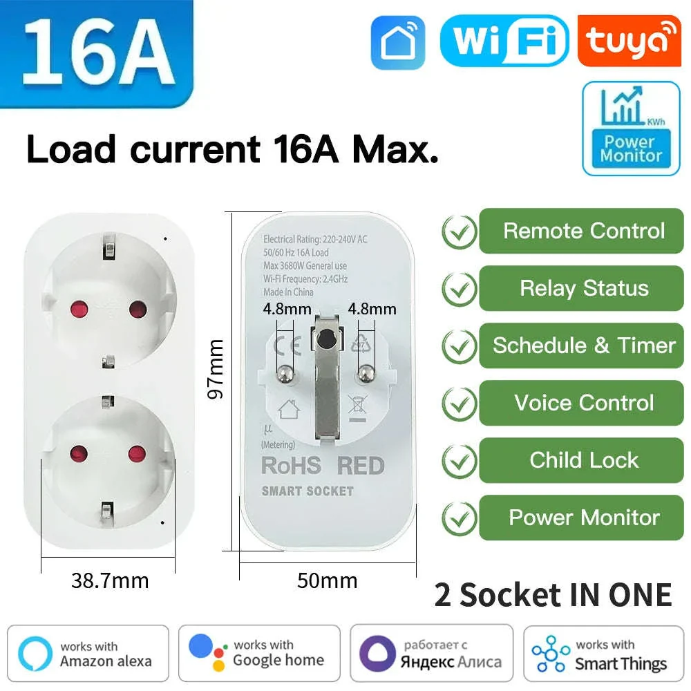 TNCE Smart WiFi & Zigbee Plug with Power Monitoring - Image 7