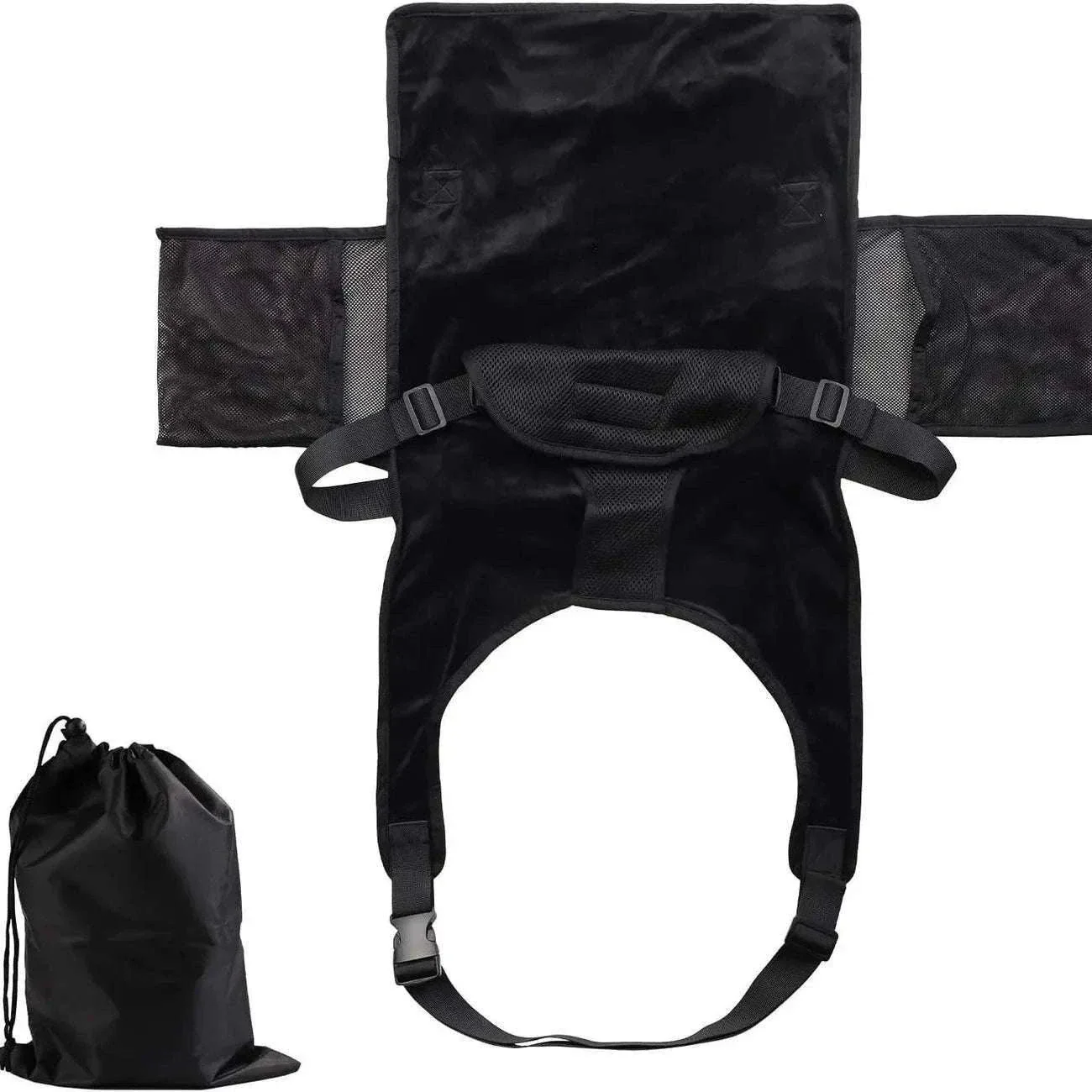Toddler Airplane Seat Extender Bed with Footrest Hammock & Pocket - Image 16