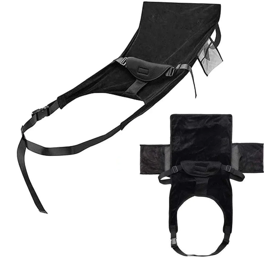 Toddler Airplane Seat Extender Bed with Footrest Hammock & Pocket - Image 2