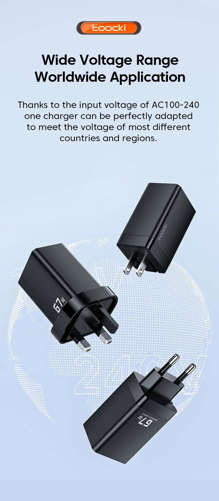 Toocki 67W GaN USB C Charger with 1m USB-C Cable - Image 15