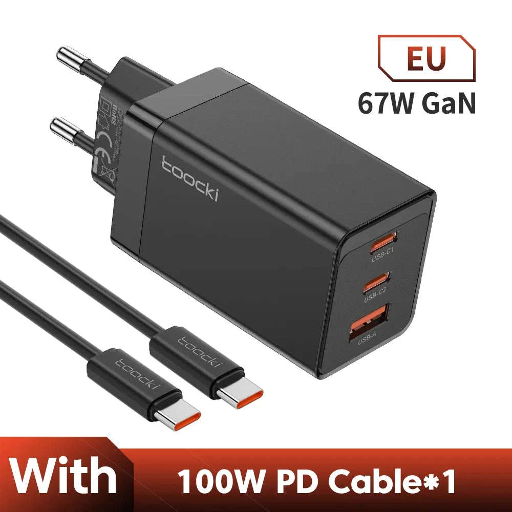 Toocki 67W GaN USB C Charger with 1m USB-C Cable - Image 23