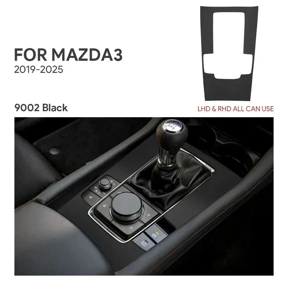 Suede Gear Shift Panel Sticker for Mazda 3 Axela 2019-2025 - Image 18