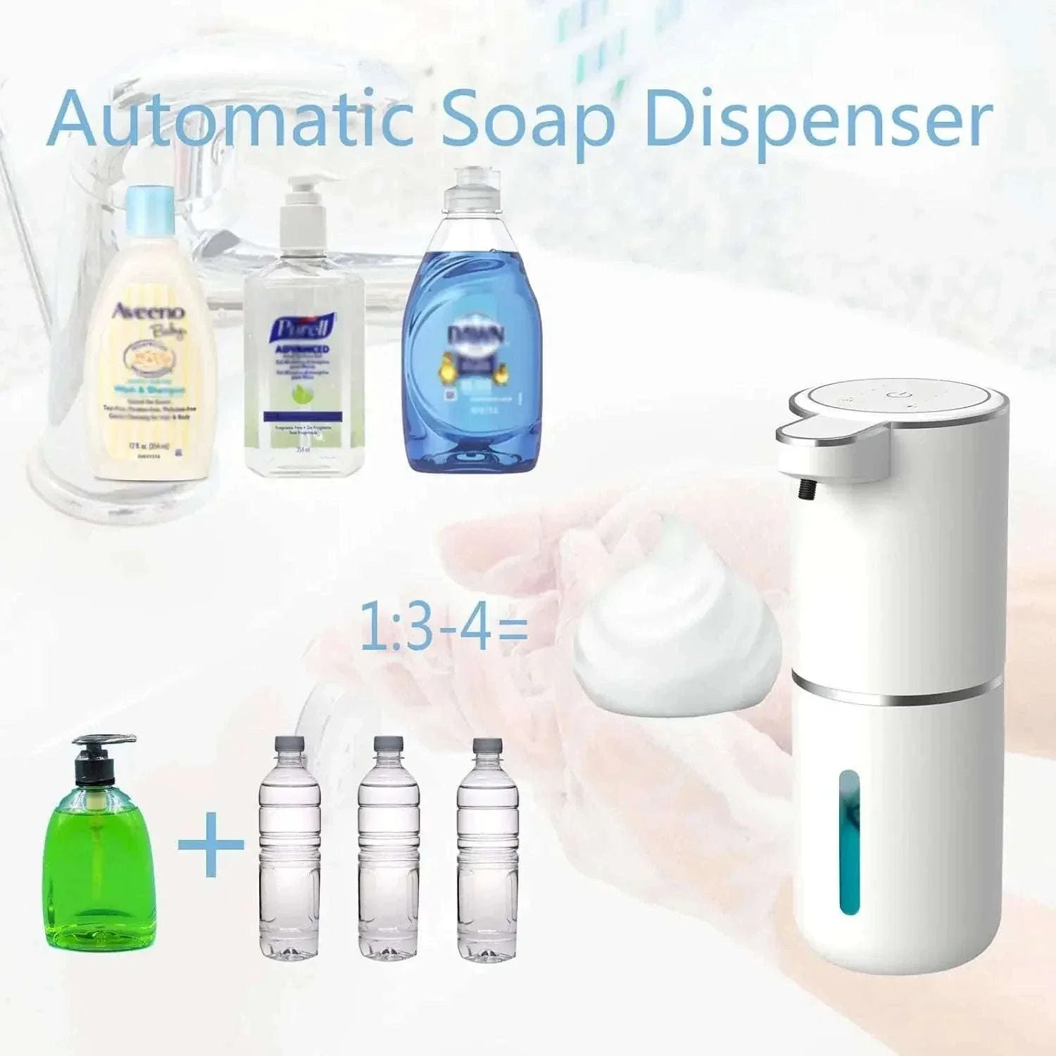 Touchless Automatic Soap Dispenser with Infrared Sensor USB Rechargeable - Image 5