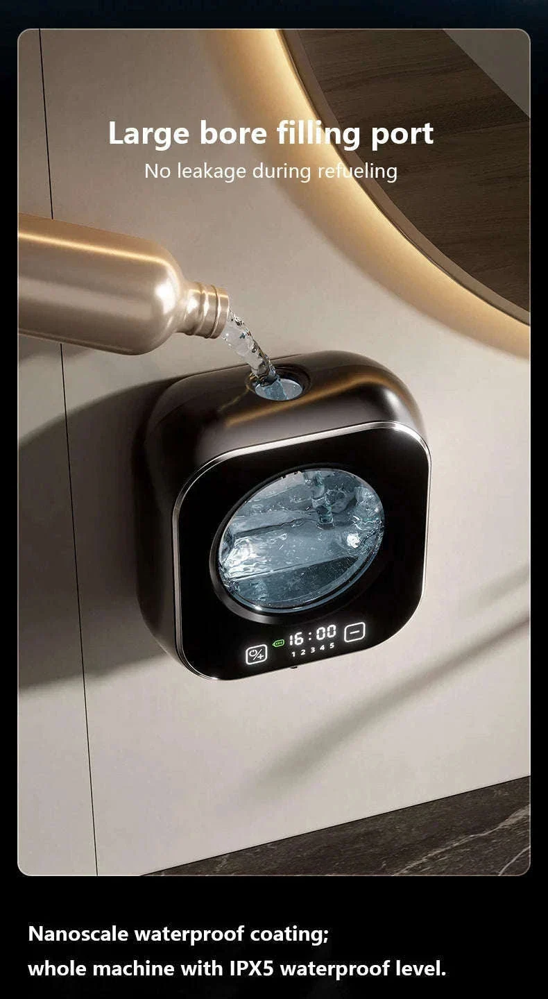 Touchless Wall Mounted Soap Dispenser with Rechargeable Sensor and LCD Display - Image 9