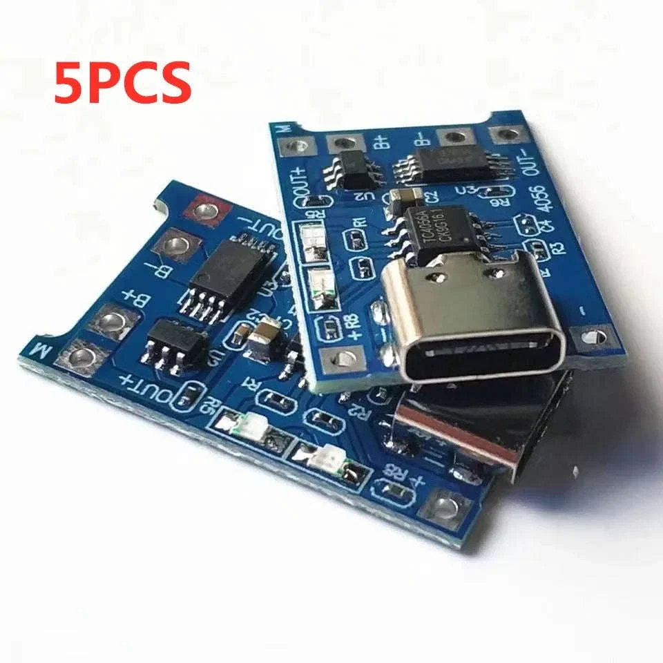 TP4056 18650 Lithium Battery Charger Module with USB Inputs