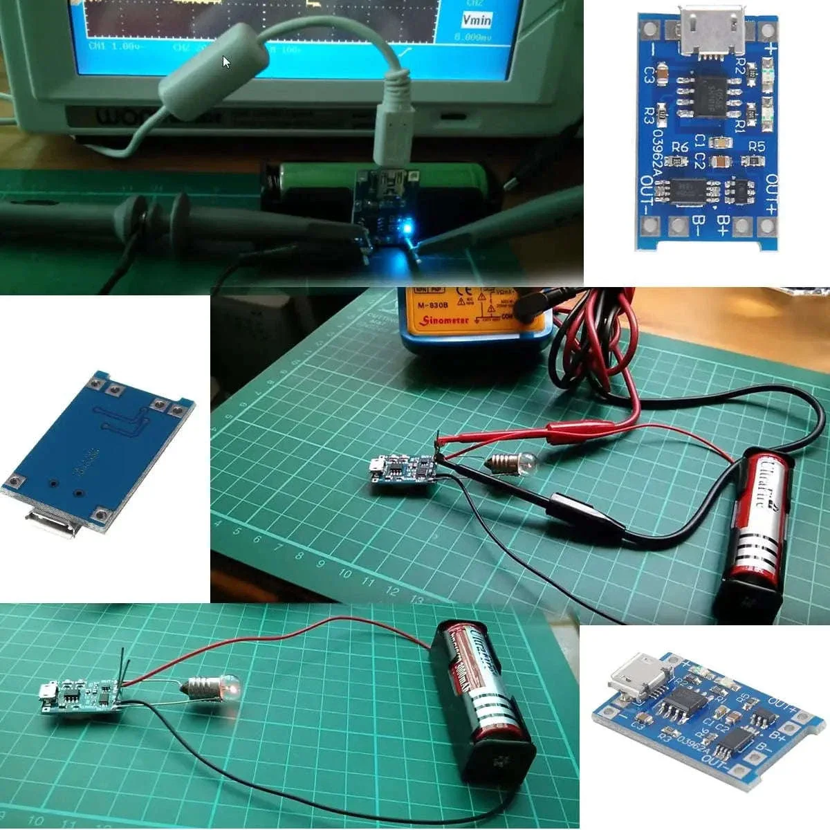 TP4056 18650 Lithium Battery Charger Module with USB Inputs - Image 14
