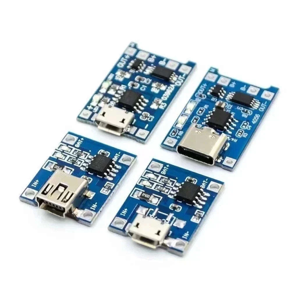 TP4056 18650 Lithium Battery Charger Module with USB Inputs - Image 2