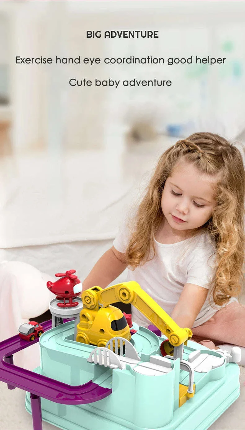 Track Car Adventure Game Educational Rail Toy Set for Kids - Image 11