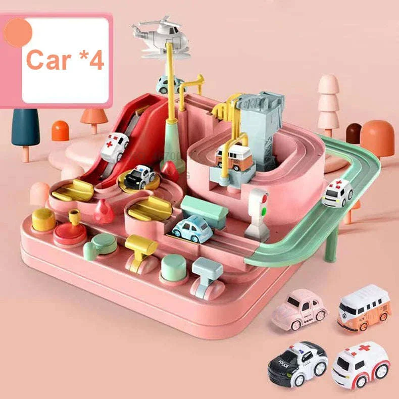 Track Car Adventure Game Educational Rail Toy Set for Kids - Image 20