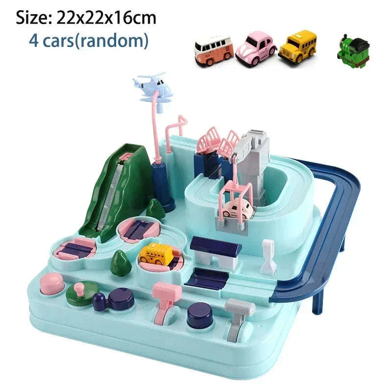 Track Car Adventure Game Educational Rail Toy Set for Kids - Image 39