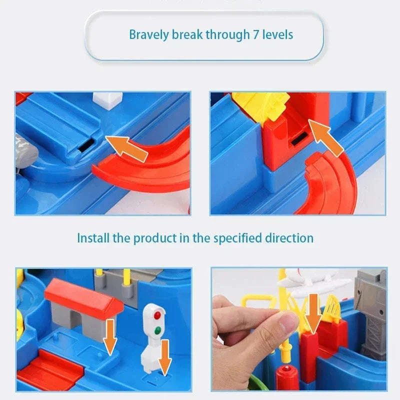 Track Car Adventure Game Educational Rail Toy Set for Kids - Image 5