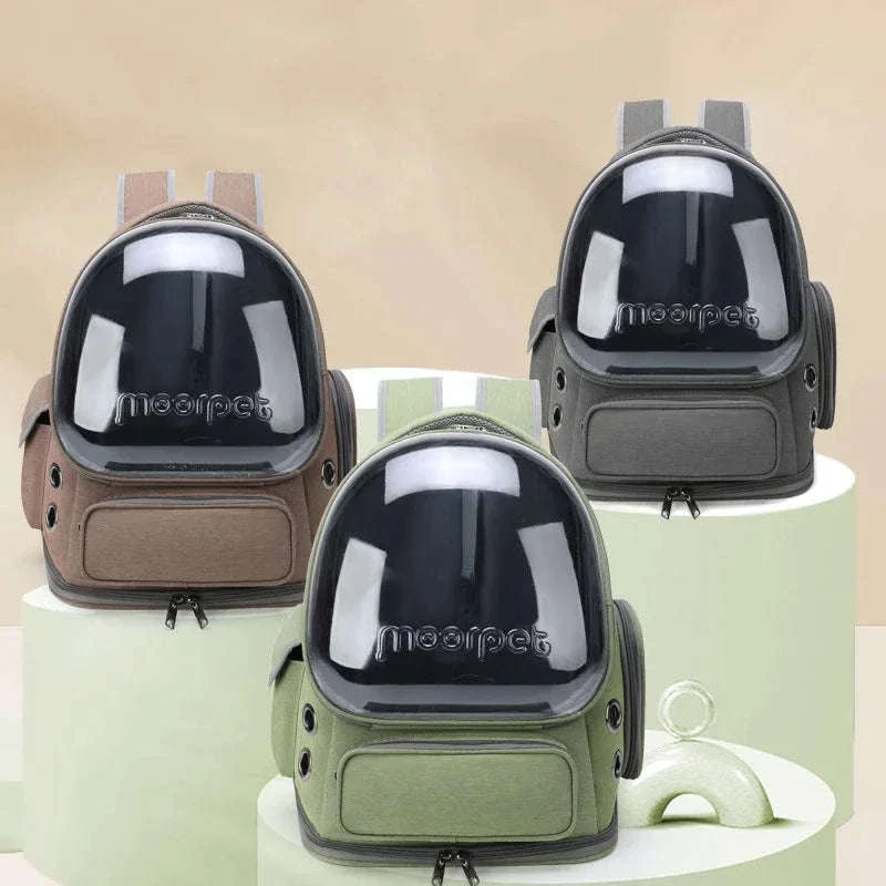 Transparent Pet Carrier Backpack for Cats and Small Dogs - Image 2